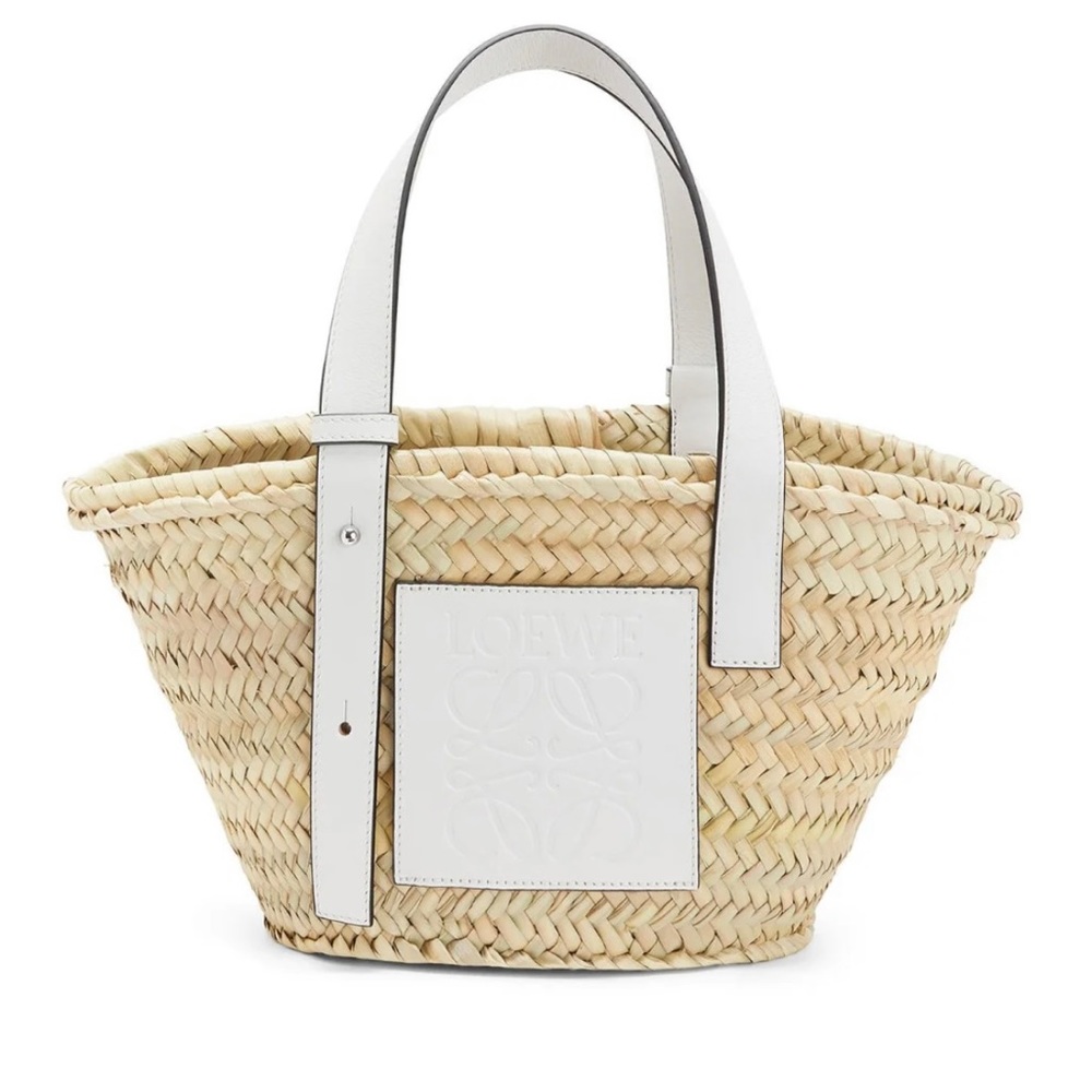Loewe Smal Basket Bag in White